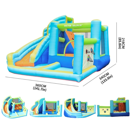 מתקן קפיצה מתנפח מדהים עם מגלשה דגם ED9635
