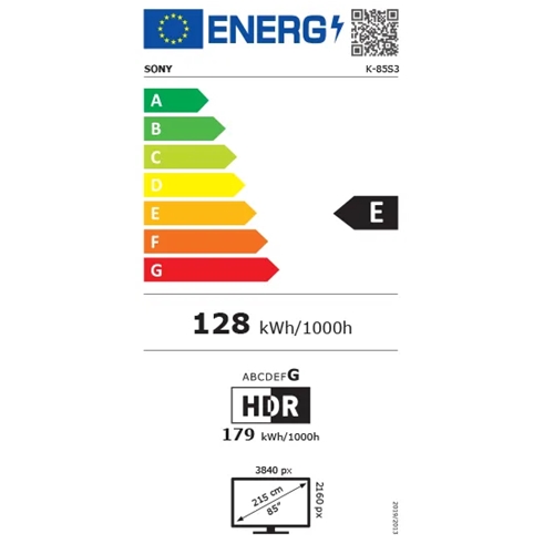 טלוויזיה "55 SONY K55S35B BRAVIA 3 Google Tv 4K