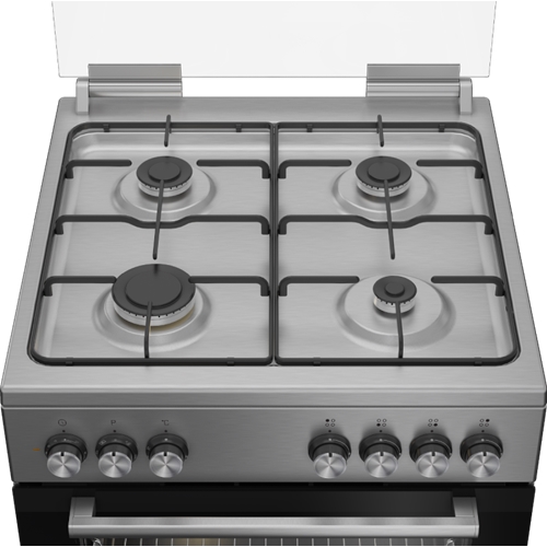 תנור משולב כיריים גז BEKO FSE62123DXDSL נירוסטה