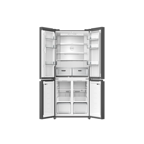 מקרר 4 דלתות 507 ליטר KING KBCD5520BG זכוכית שחורה