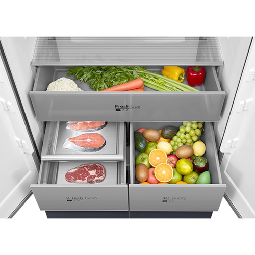 מקרר 4 דלתות 515 ליטר דגם MIDEA MDRM706BIL70