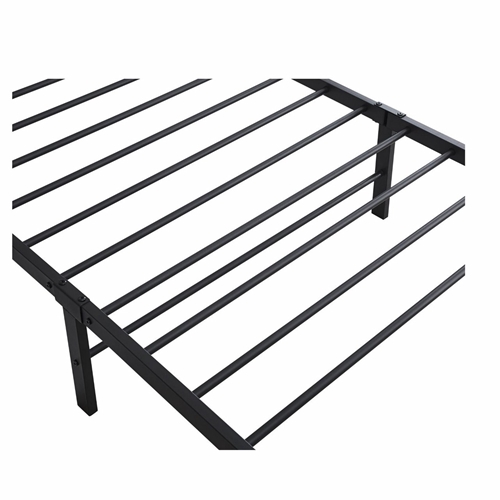 מיטה וחצי ממתכת 120X190 ס"מ יהלי שחור TUDO DESIGN