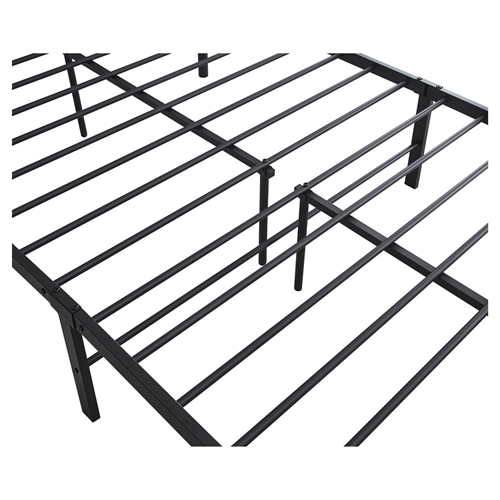 מיטה זוגית ממתכת 140/190 ס"מ שחור נויה Tudo Design