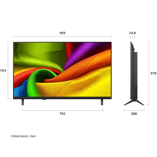טלוויזיה חכמה "43 NANO UHD AI 4K LG 43NU840B6LA