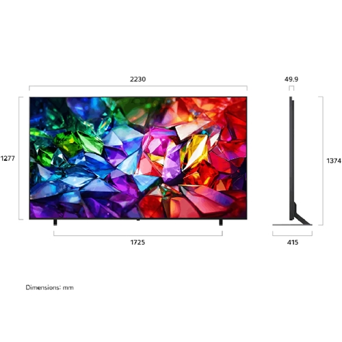 טלוויזיה חכמה "100 LG 100MRGB95Micro RGB evo AI 4K