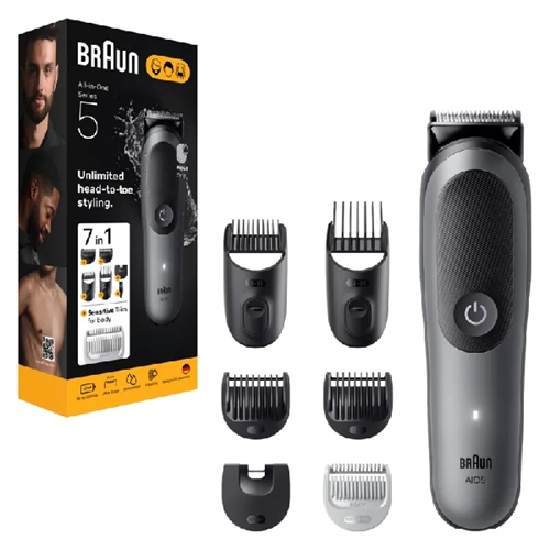 מכונת תספורת ועיצוב זקן 7 ב-1 Braun Style Kit
