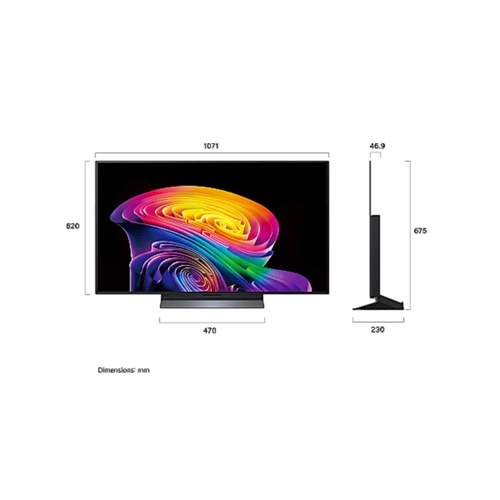 טלוויזיה חכמה "48 LG OLED48C66LA 4K webOS26 evo C6