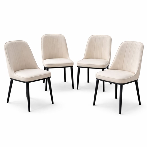 פינת אוכל עגולה +4 כיסאות ברקת מונקו Tudo Design
