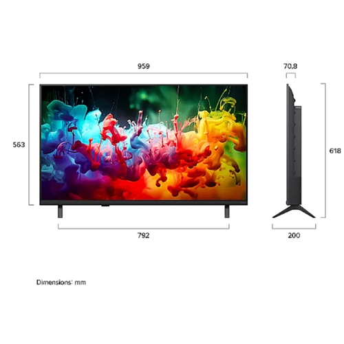 טלוויזיה חכמה "43 LG 43QNED70B6T 4K A MiniLED