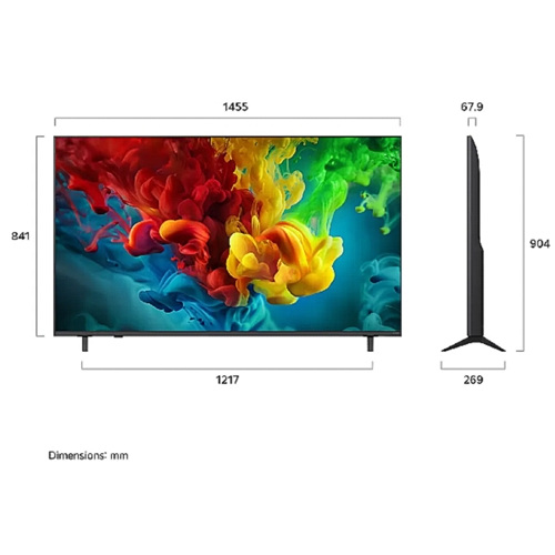טלוויזיה חכמה "65 LG 65QNED84B6T 4K Mini LED