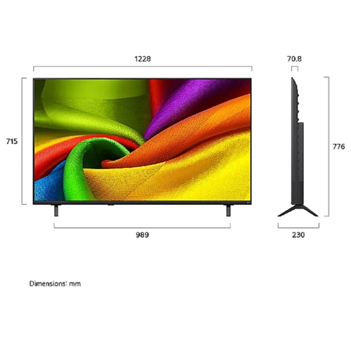 טלוויזיה חכמה "55 LG 55NU850B6LA 4K NANO UHD AI
