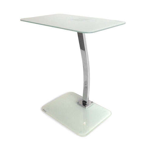 שולחן קפה מעוצב עשוי זכוכית בשילוב מתכת