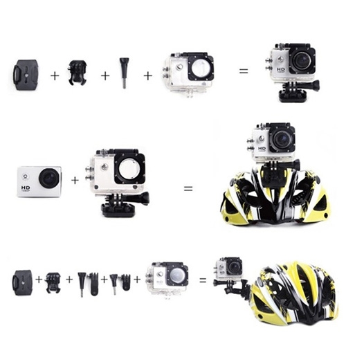 מצלמת וידאו דרך משולבת FULL- HD כולל אביזרים