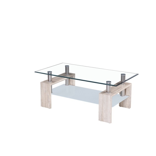 שולחן זכוכית לסלון בעיצוב מודרני דגם BRADEX #08