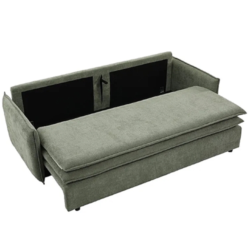 ספה מעוצבת נפתחת למיטה זוגית דרים ירוק HOME DECOR