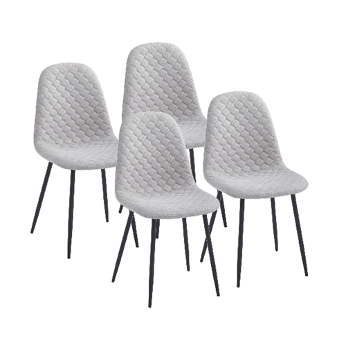 סט שולחן זכוכית כולל 4 כיסאות דגם HOMAX BLANKA