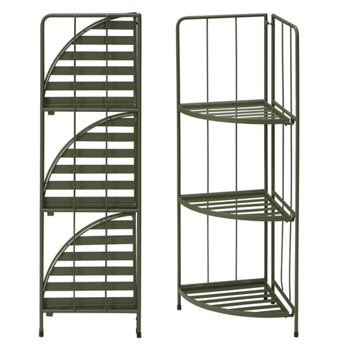 מעמד לעציצים פינתי 3 קומות מברזל דגם 1000110-60