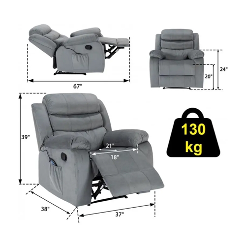 כורסת טלוויזיה עם בד טבעי דגם שוני H.KLIEN