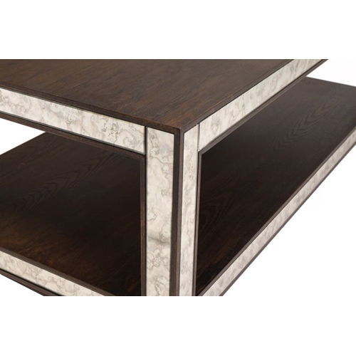 שולחן קפה לסלון מעוצב בגימור פורניר/מתכת ביתילי