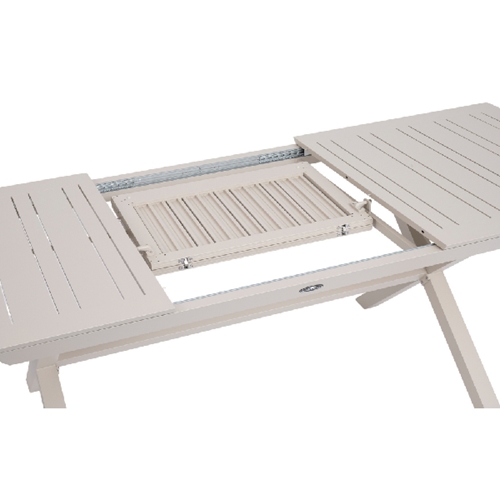 שולחן מאלומיניום אמסטרדם מוקה מתארך ל 2.43 מטר