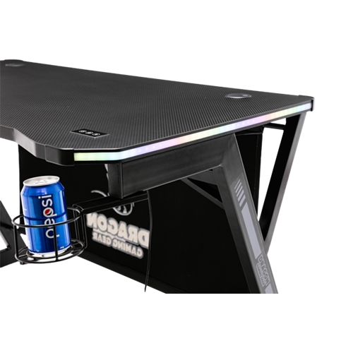 שולחן גיימינג מקצועי עם תאורה DRAGON Gaming