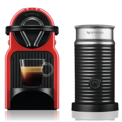 מכונת קפה NESPRESSO איניסייה אדום דגם C40 עם מקציף