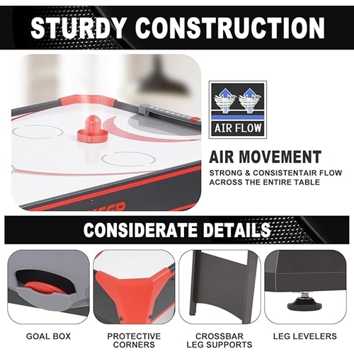 שולחן משחק משולב הוקי אוויר ופינג פונג