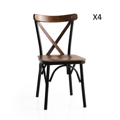סט 4 כיסאות אוכל מעוצבים דגם נמרוד HOME DECOR