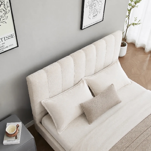 מיטה זוגית 140/190 דגם נעמה 140 קרם HOME DECOR