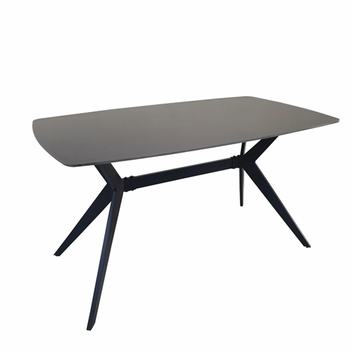 פינת אוכל+6 כיסאות מקרמיקה שחורה מט 140X80