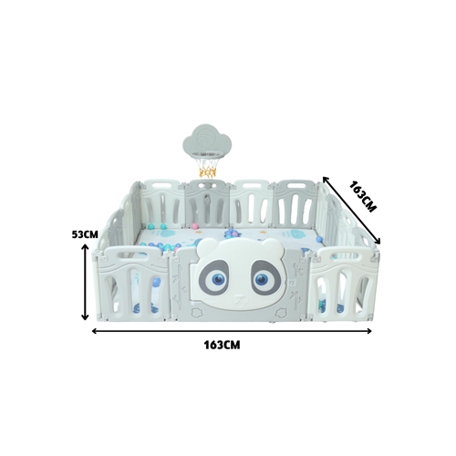 מתחם פעילות פנדה L אפור בהיר BUBU