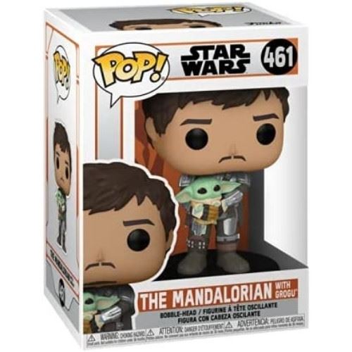 בובת פופ: Star Wars Mandalorian holding Child - המנדלוריא...