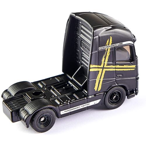 מכונית diecast ממתכת משאית וולוו סמי טריילר שחורהמכונית diecast ממתכת משאית וולוו סמי טריילר