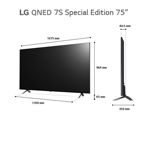 טלוויזיה "75 SMART TV 4K QNED דגם LG 75QNED7S6QA