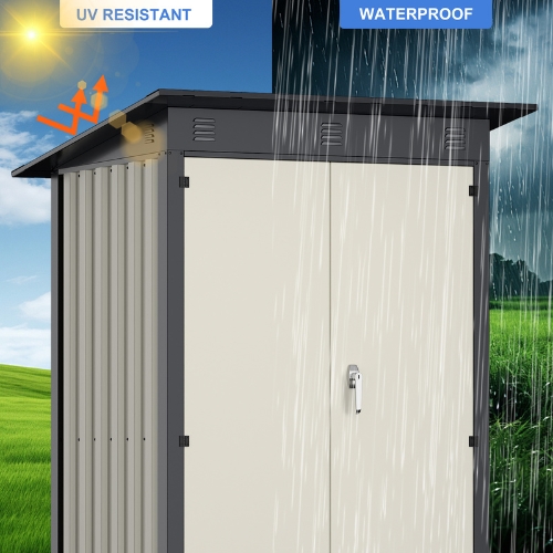 מחסן מתכת דגם SASS4 מידה Garden Top 1.20X1.20