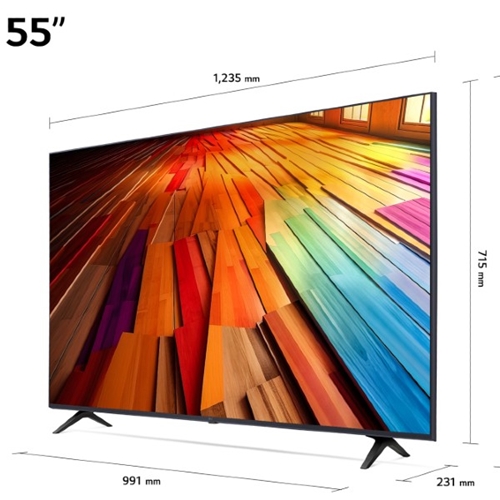 טלוויזיה חכמה "55 UHD 4K דגם LG 55UT80006LA