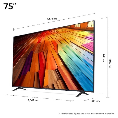 טלוויזיה חכמה "75  UHD 4K דגם LG 75UT80006LA