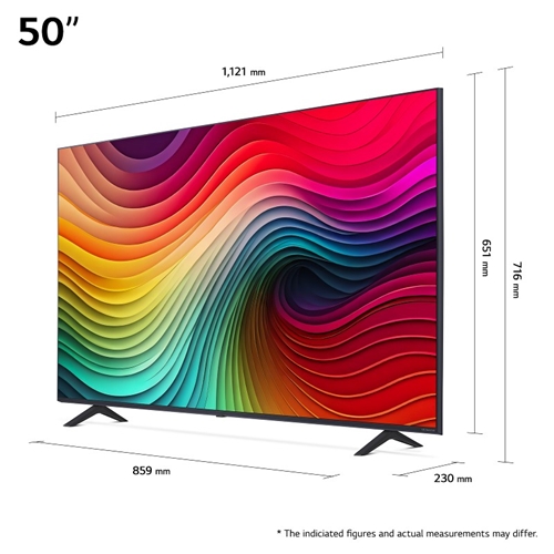 מסך טלוויזיה "50 LG 50NANO81T6A NanoCell 4K UHD