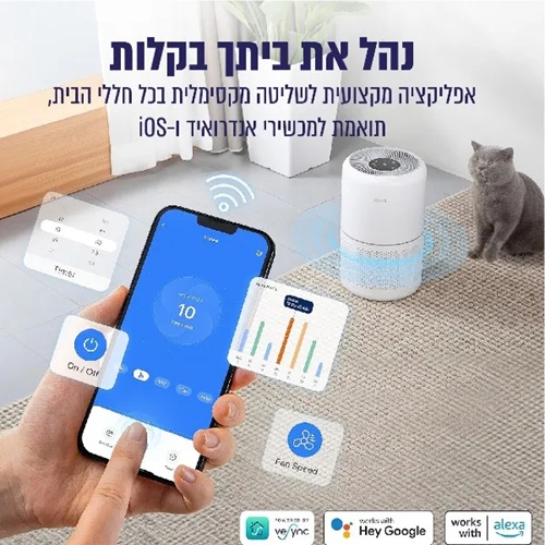 מטהר אוויר חכם LEVOIT CORE 301S