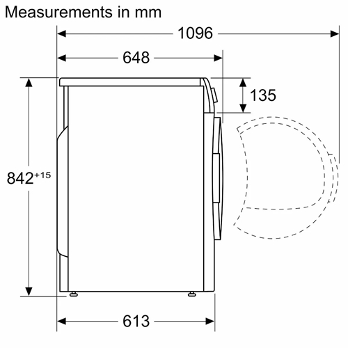 מייבש כביסה קונדנסור 9 ק"ג דגם WQG2429IL בוש BOSCH