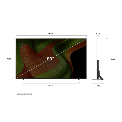טלוויזיה חכמה "83 4K OLED AI דגם LG OLED83B56LA