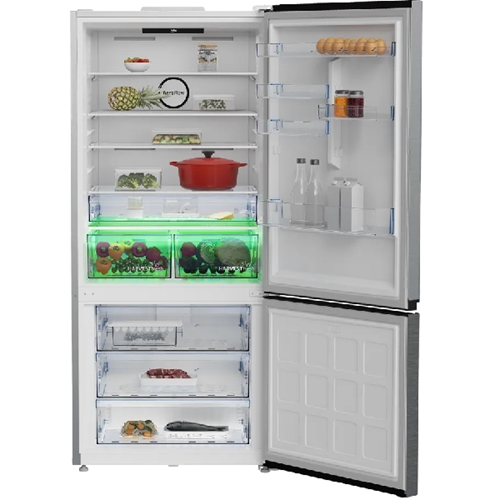 מקרר מקפיא תחתון 615 ליטר BEKO RCNE726X נירוסטה