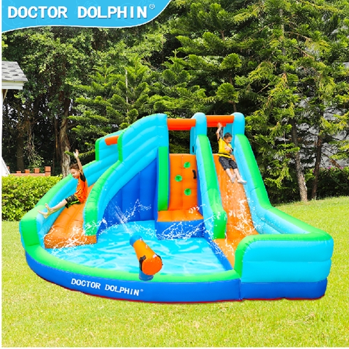מתנפח בריכה ענק + 2 מגלשות Doctor Dolphin DD-73002