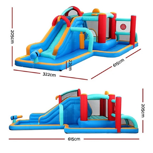 מתנפח מים עם מגלשה דגם Doctor Dolphin DD-73021