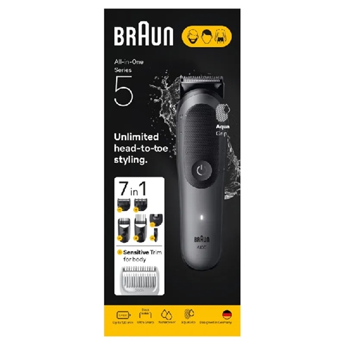 מכונת תספורת ועיצוב זקן 7 ב-1 Braun Style Kit
