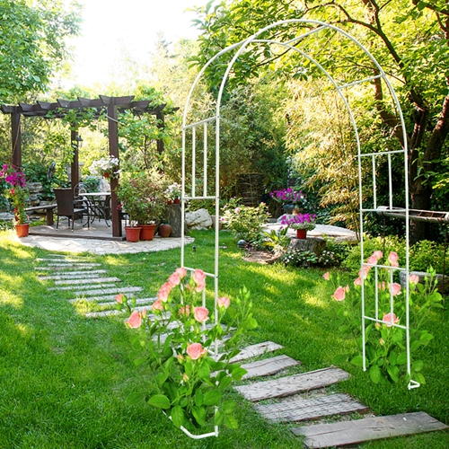 קשת רחבה ממתכת 146 ס"מ דגם אורנית טיפות טבע