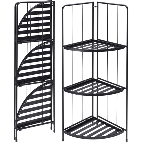 מעמד לעציצים פינתי 3 קומות מברזל דגם 1000110-60