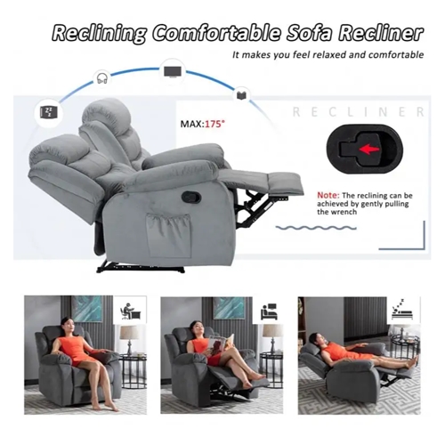 כורסת טלוויזיה עם בד טבעי דגם שוני H.KLIEN