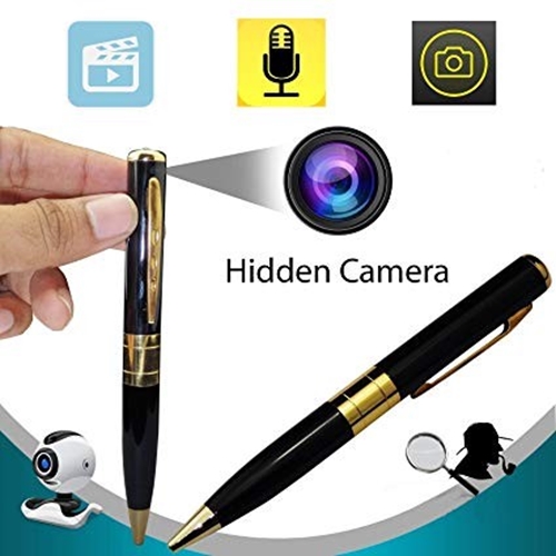 עט כתיבה מדליק מוסלק במצלמת ריגול וידאו וקול