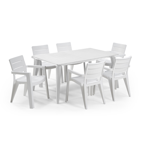 סט שולחן פוטורה עם 6 כסאות איביזה כתר
